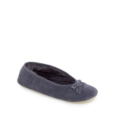 J by Jasper Conran Grey suede ballet slippers